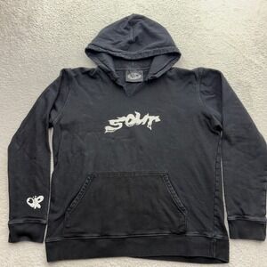 Olivia Rodrigo‎ Sour Tour Fairy Graphic Hoodie Black Cotton Notched Neck Large